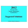 Detailed answers to the 2012 VCAA VCE Further Maths Exam 2